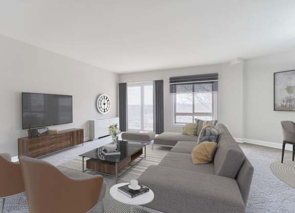 Living room area with couch at Seminary Towers, Alexandria, 22304