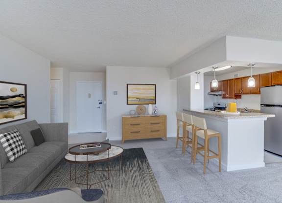 Living space at Seminary Towers, Alexandria