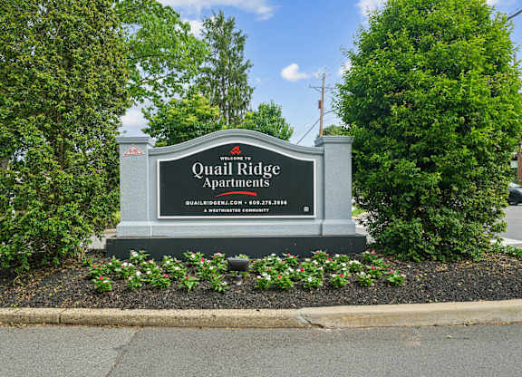 Business Signage of Quail Ridge Apartments in Plainsboro, NJ