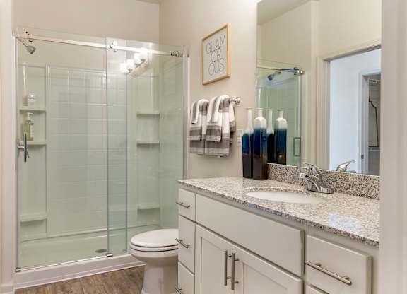 Bathroom at Skyland Exchange Apartments, Asheville, North Carolina
