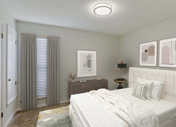 King Size Bedroom at Southaven Pointe Apartments, Southaven