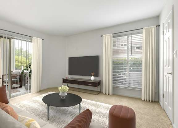 Modern Living Room at The Apartments at Tamar Meadow, Columbia, MD