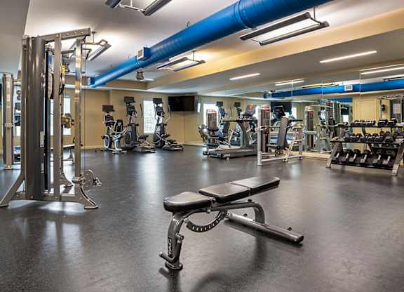 Gym at The Heights Apartments, Montgomery, 36104
