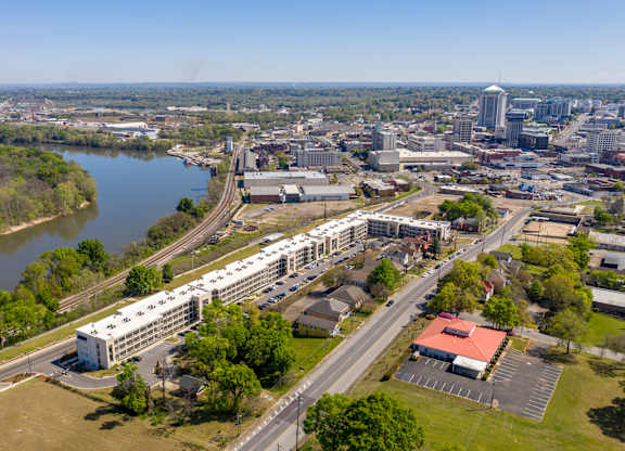Aerial community View at The Heights Apartments, Montgomery, AL 36104