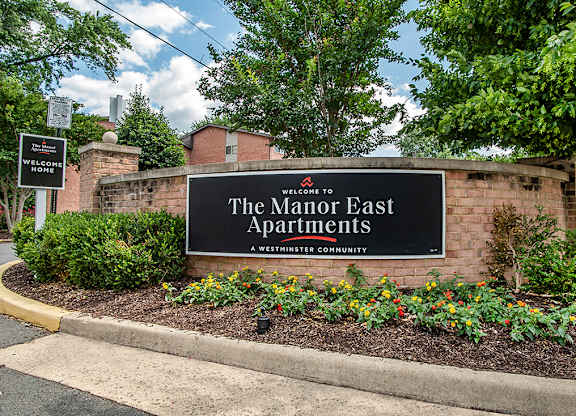 A Sign for the Property at The Manor/The Manor East Apartments, Leesburg, 20176
