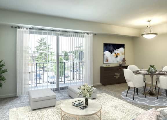 A Spacious Living Room at The Manor/The Manor East Apartments, Leesburg, 20176