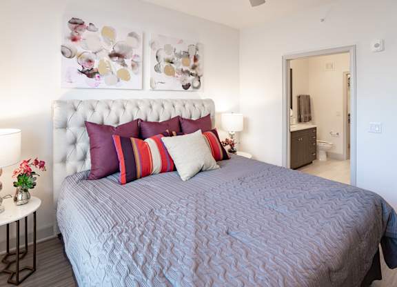 Bed at The Rosemary Apartments, Texas