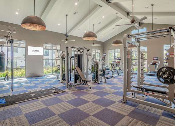 Gym center at The Rosemary Apartments, Texas