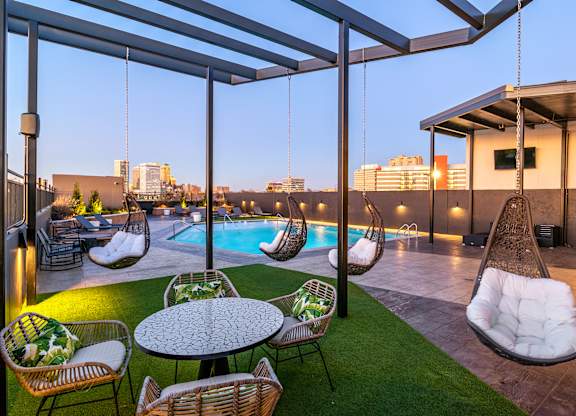 Pool With Sunning Deck at The Cosmopolitan, Tulsa, OK, 74119