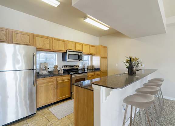Kitchen at Villaggio Apartments in Bossier City, LA
