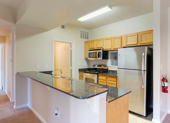 Stylish Kitchen at Villaggio Apartments in Bossier City, LA