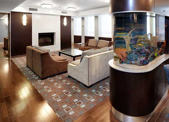 Aquarium in Amenities Lounge
