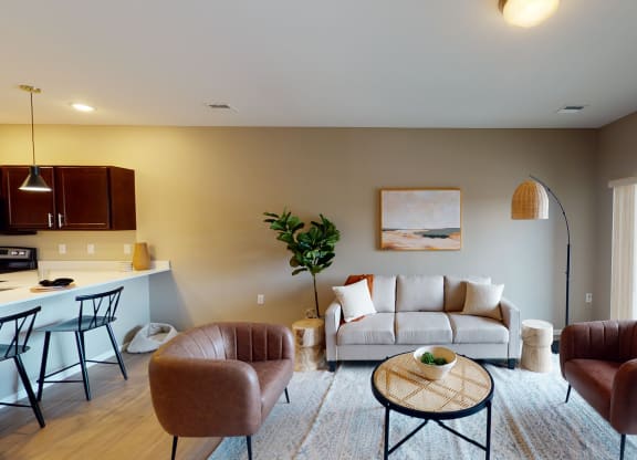 Dining And Kitchen at The Haven on Veterans, Fargo, ND