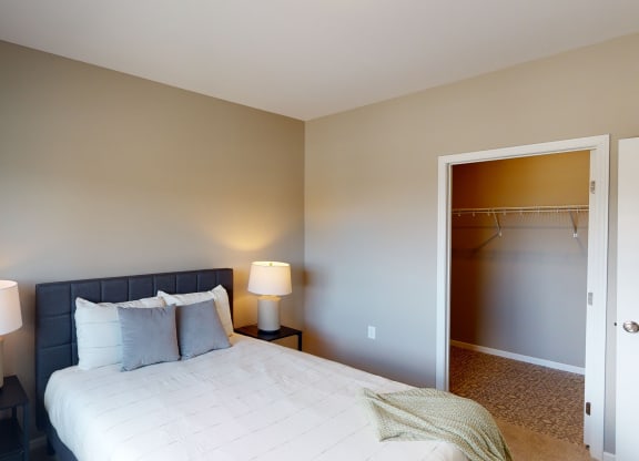 Bedroom With Closet at The Haven on Veterans, North Dakota