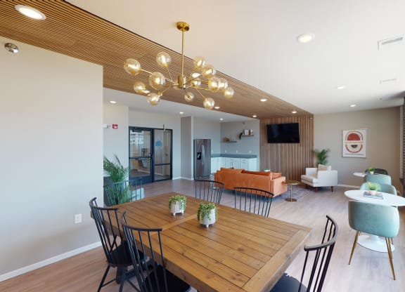 Community clubroom at The Haven on Veterans, North Dakota, 58104