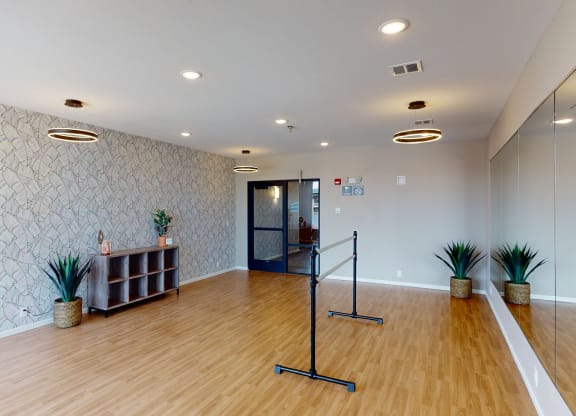 Flex Rooms With Fitness Space For Yoga, Spin And Pilates at The Haven on Veterans, Fargo, 58104