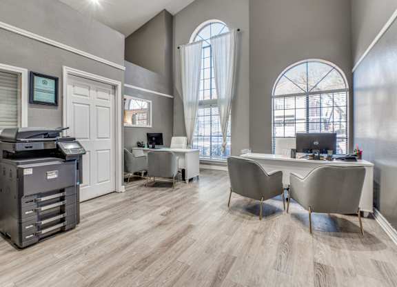 Brightly Decorated Leasing Office at Foxborough Apartments, Texas, 75061