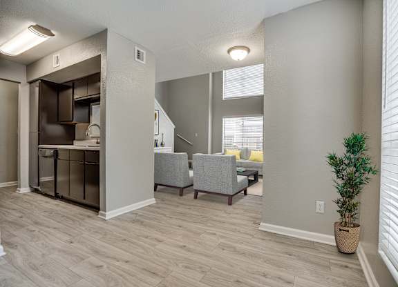 Living Room With Expansive Window at Seacrest Apartments, Garland, 75044
