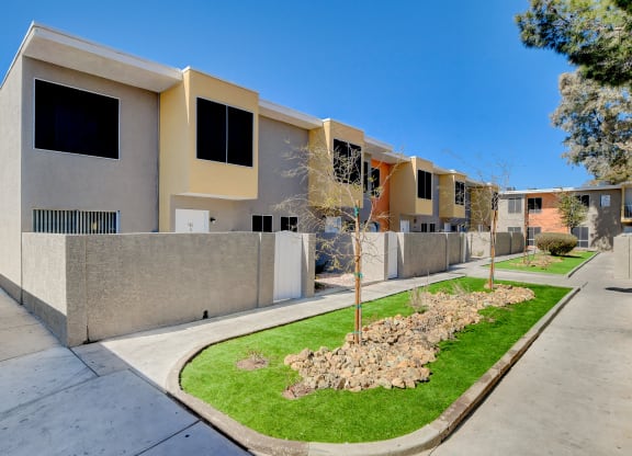 apartment buildings at Summer Meadows, Las Vegas, Nevada
