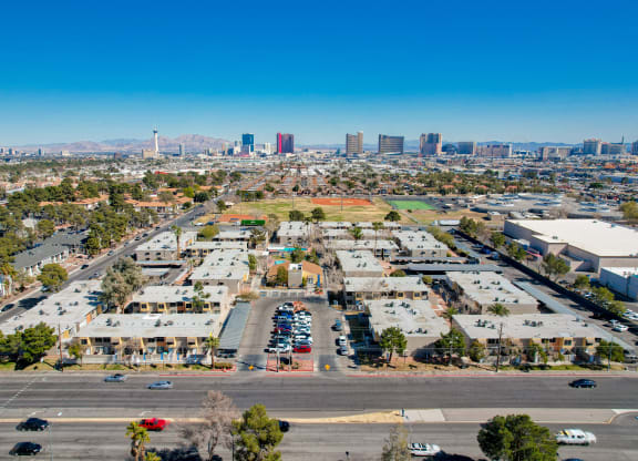 aerial view of city at Summer Meadows, Las Vegas, Nevada