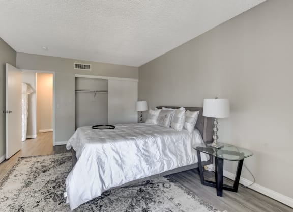 bedroom with large bed at Summer Meadows, Las Vegas, NV, 89102