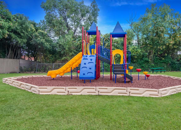 On Site Children's Playground at Falls on Clearwood Apartments, Richardson, TX