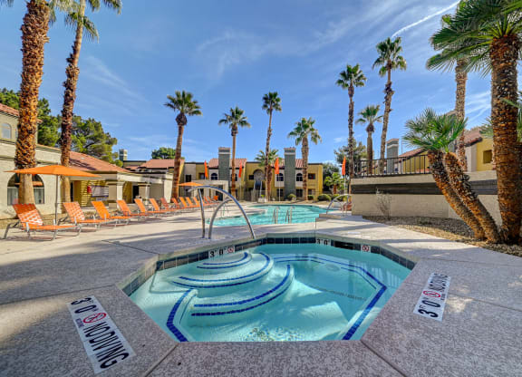Swimming pool at Desert Vistas Apartments, Las Vegas, Nevada, 89142