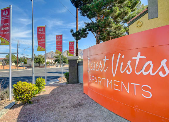 Entrance at Desert Vistas Apartments, Las Vegas, Nevada, 89142