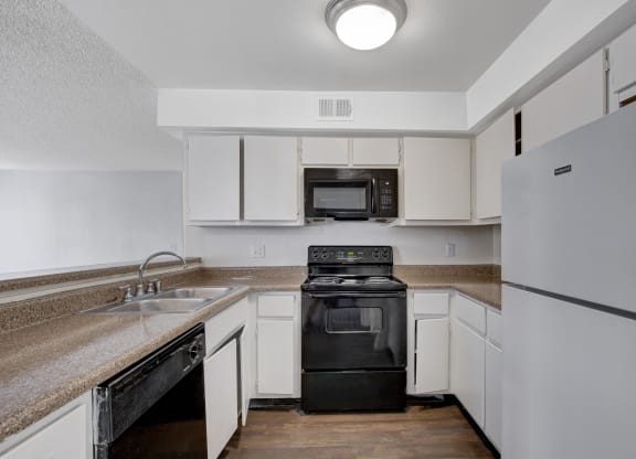 Fully Furnished Kitchen at Desert Vistas Apartments, Las Vegas, Nevada, 89142