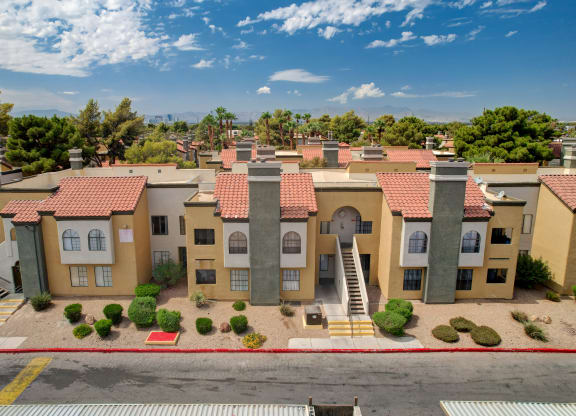 Aerial Exterior View at Desert Vistas Apartments, Las Vegas, Nevada, 89142