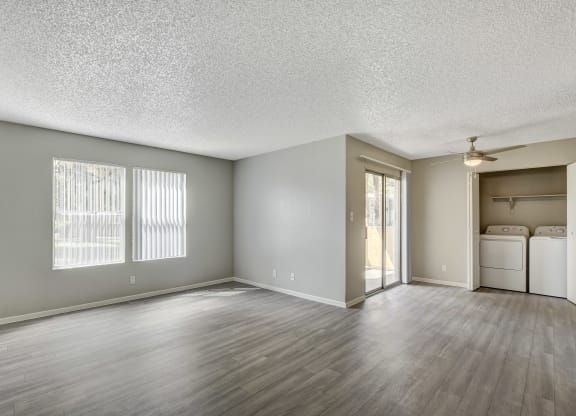 Empty living room at Citrus Apartments, Las Vegas, Nevada, 89101