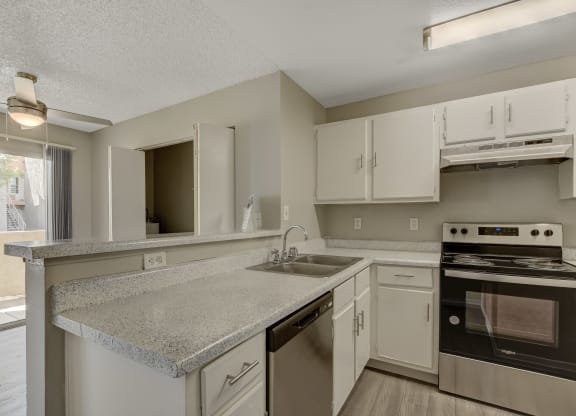 kitchen at Citrus Apartments, Las Vegas