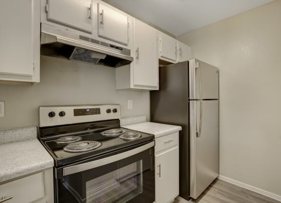 kitchen with Refrigerator at Citrus Apartments, Las Vegas, NV, 89101