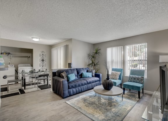 living room with couch at Citrus Apartments, Las Vegas