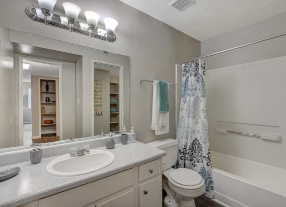 bathroom at Citrus Apartments, Las Vegas