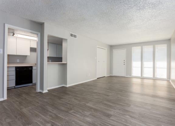 Expansive Living Room at Falls on Clearwood Apartments, Richardson
