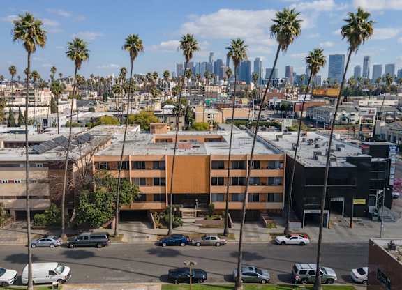 Parking Lot at Menlo Terrace Apartments, California