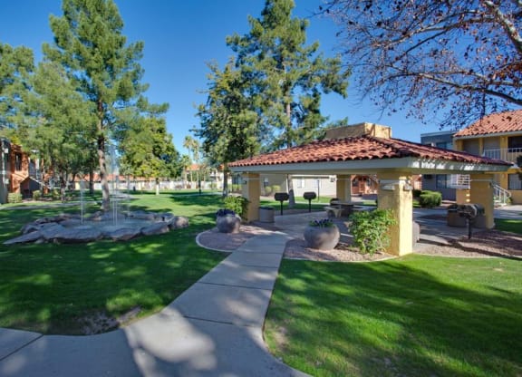 Landscaping at Valencia Park, Phoenix, Arizona
