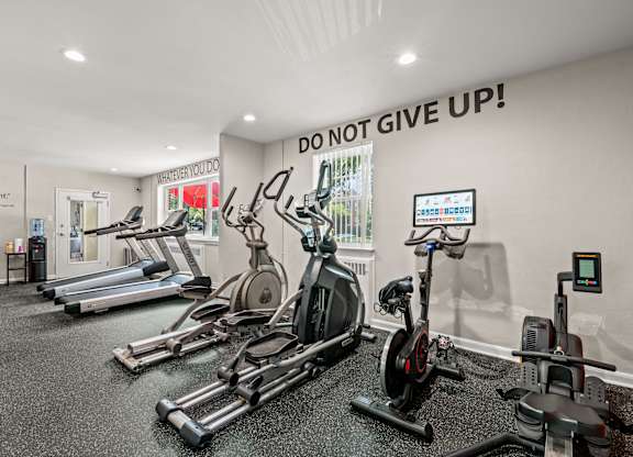 Fitness center with cardio equipment's at Hampton Gardens, Missouri, 63139