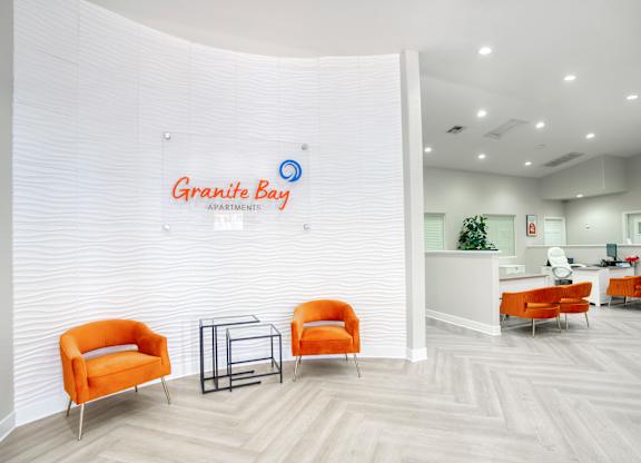 Brightly Decorated Leasing Office at Granite Bay, Phoenix