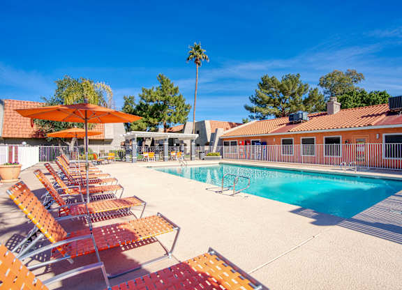 Pool Side Relaxing Area at Granite Bay, Phoenix