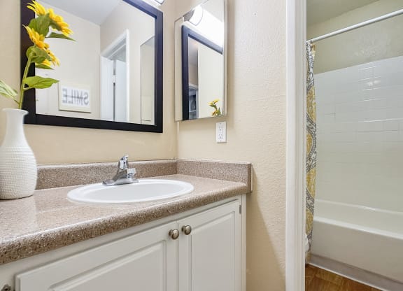 Studio Apartment - Bathroom at Valencia Park, Phoenix, Arizona, 85008