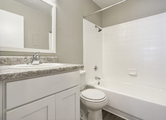 One Bedroom Apartment - Bathroom at Valencia Park, Phoenix, Arizona