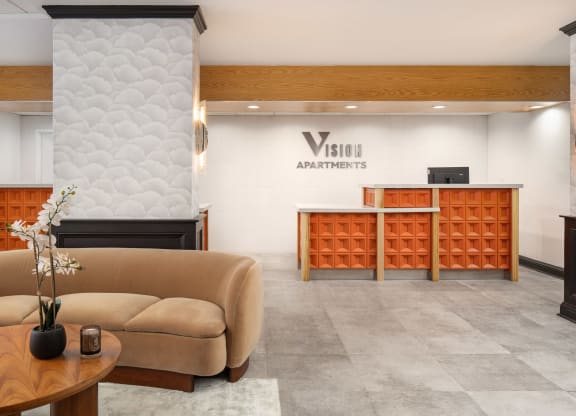 the lobby at Vision on Lombard, Baltimore, MD 21201