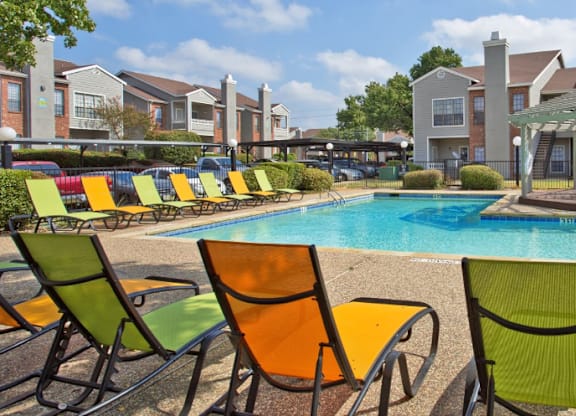 Crystal Clear Swimming Pool at Foxborough Apartments, Irving, TX, Texas, 75061