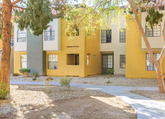 Elegant Exterior View Of Property at Desert Vistas Apartments, Las Vegas, Nevada, 89142