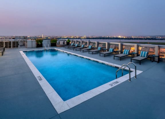 Sparkling Pool at 220 Twentieth Street, Arlington, Virginia