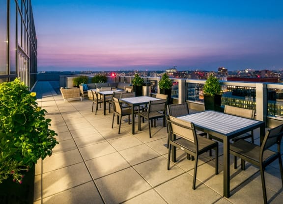 Rooftop Patio at 220 Twentieth Street, Arlington, 22202