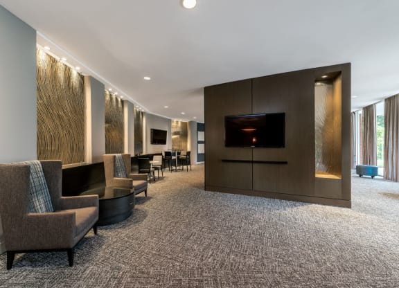 Clubroom With Fireplace at RiverHouse, Virginia