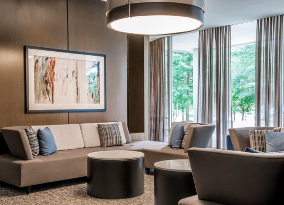 Living Area Interior at RiverHouse, Arlington, VA, 22202